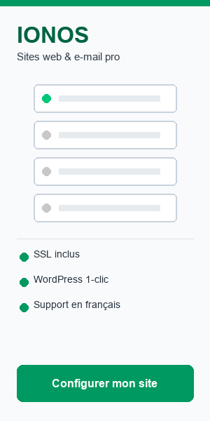 IONOS — hébergement & e-mail